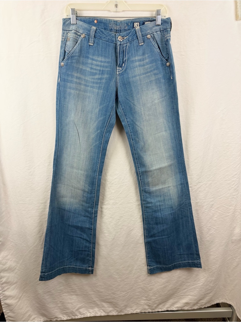 Miss Me Jeans Sz 28 Light Blue Wild Leg Flare Jeans